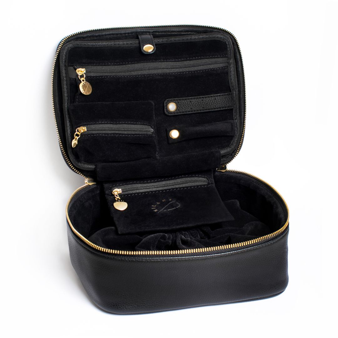 BEAUTYCASE BLACK - Gold